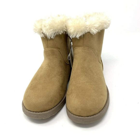 NWT Cat & Jack Girls' Haiden Tan Winter Boots - Picture 2 of 12